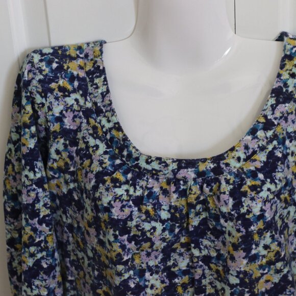 Coldwater Creek 3/4 Sleeve Scoop Neck Loose Fit Cotton Shirt Size XL - Picture 10 of 12